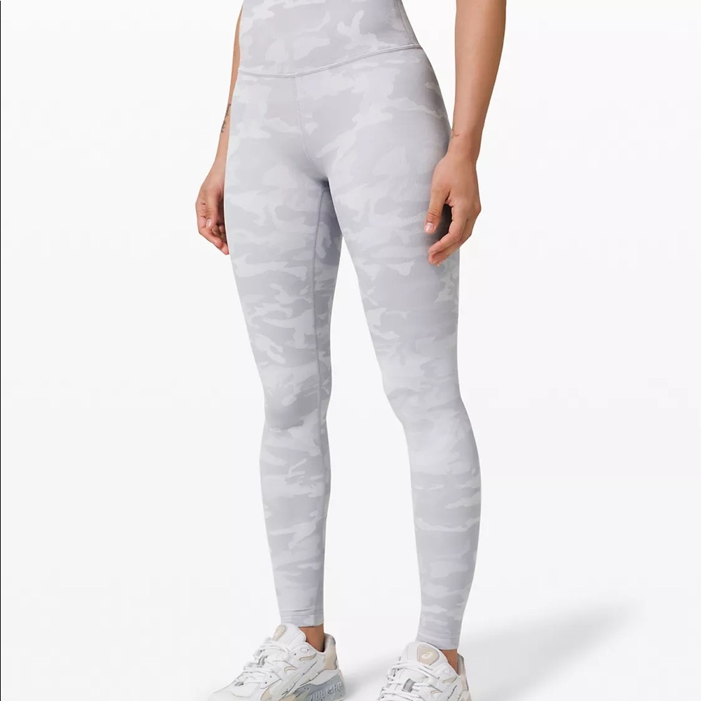 White Camo Lulu Wonder Under Leggings